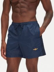 Aeronautica Militare Szorty kąpielowe 251BW225CT3539 Granatowy Regular Fit. Niebieskie kąpielówki męskie Aeronautica Militare, bez wzorów, z syntetyku. Za 269.99 zł.