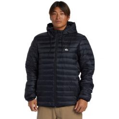 Kurtka ocieplająca dla Mężczyzn SCALY. Czarne kurtki męskie Quiksilver, m, bez wzorów, z materiału, bez kaptura. Za 449.99 zł.