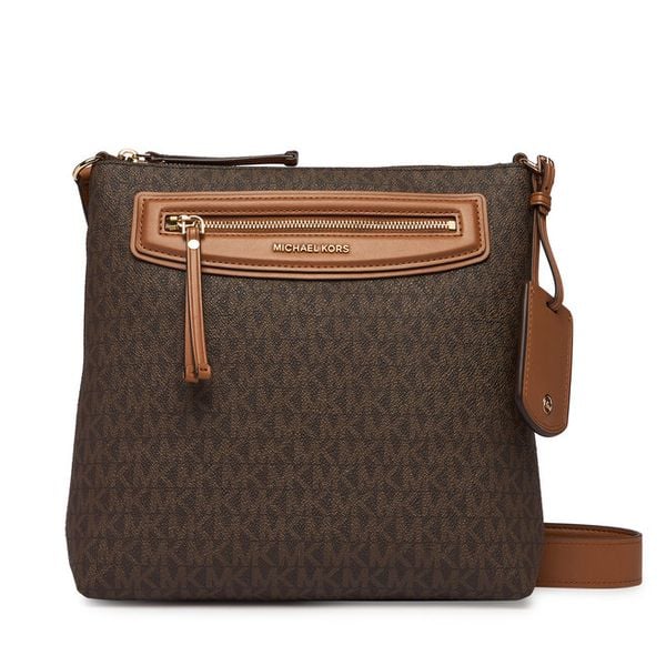 Torebka MICHAEL Michael Kors. Brązowe listonoszki damskie MICHAEL Michael Kors, bez wzorów, bez dodatków. Za 857.99 zł.