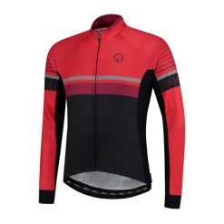 Bluza rowerowa męska Rogelli Hero z długim rękawem, czerwona. Czarne bluzy męskie Rogelli, na lato, m, bez wzorów, sportowe, bez ramiączek, bez kaptura. W wyprzedaży za 410.00 zł.