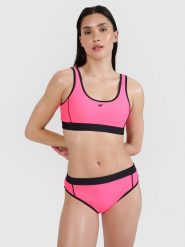 4F Góra od bikini damska - różowa S. Czerwone bikini 4F, s, bez wzorów, z elastanu. W wyprzedaży za 59.99 zł.