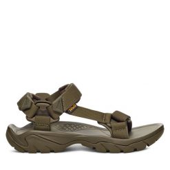 Sandały Teva. Brązowe sandały męskie Teva, bez wzorów, sportowe, bez zapięcia. Za 329.99 zł.