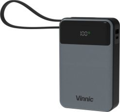 Vinnic DAMAVAND 2 65W 20.000mAh Powerbank USB-C, Black. Czarne powerbanki Vinnic. Za 171.50 zł.