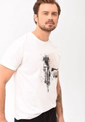 T-shirt bawełniany, Comfort Fit, T-ROADBIKE. Białe t-shirty męskie Volcano, l, bez wzorów, z bawełny, bez kołnierzyka, bez ramiączek. Za 69.99 zł.