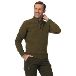Sweter myśliwski męski Tagart Valberg 2 ciepły i miękki. Zielone swetry męskie tagart, m, bez wzorów, sportowe, bez kołnierzyka, bez ramiączek. Za 389.00 zł.