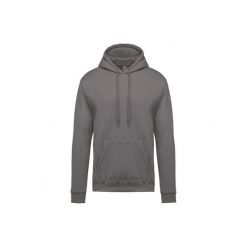 Bluza z kapturem Kariban. Szare bluzy męskie KARIBAN, m, bez wzorów, z kapturem. Za 146.50 zł.