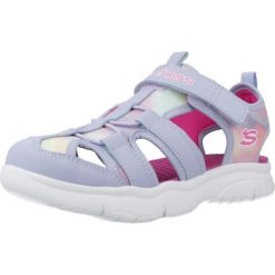 Sandały Skechers Model Flex Splash Kolor Fioletowy. Fioletowe sandały damskie Skechers, bez wzorów, z syntetyku, bez obcasa, bez zapięcia. W wyprzedaży za 179.90 zł.