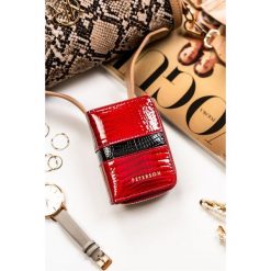 Portfel damski Peterson PTN PH33-3-RS czerwony. Czerwone portfele damskie Peterson, ze skóry. Za 69.99 zł.