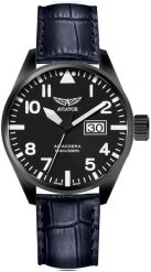 Zegarek męski Aviator V.1.22.5.148.4.BLP42 niebieski. Niebieskie zegarki męskie AVIATOR, bez wzorów. Za 2,874.51 zł.