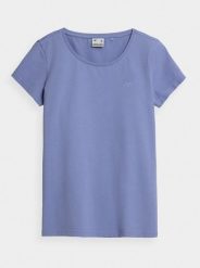 4f t-shirt damski NOSH4-TSD350 DENIM r. S. T-shirty damskie 4F, s, bez wzorów, z denimu, bez kołnierzyka, bez ramiączek. Za 34.00 zł.