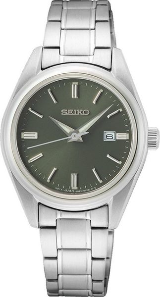 Zegarek Seiko Zegarek damski Seiko SUR533P1 srebrny. Szare zegarki damskie Seiko, srebrne. Za 990.00 zł.