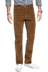 WRANGLER SPODNIE MĘSKIE ARIZONA BISON W12OEC28E 112126330. Brązowe spodnie materiałowe męskie Wrangler, bez wzorów, z materiału. W wyprzedaży za 119.99 zł.