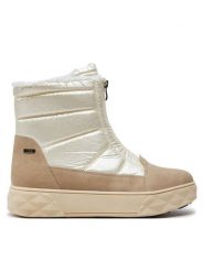 Caprice Botki 9-26405-43 Écru. Białe botki damskie Caprice, bez wzorów, z materiału, bez obcasa, na płaskiej podeszwie, bez zapięcia. Za 499.99 zł.