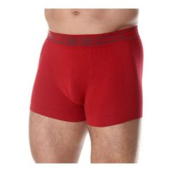Bokserki męskie bawełniane Brubeck classic COMFORT COTTON. Czerwone bokserki męskie Brubeck, bez wzorów, z bawełny. Za 41.99 zł.