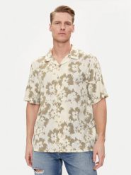 Calvin Klein Koszula Flower K10K112703 Beżowy Regular Fit. Brązowe koszule męskie Calvin Klein, m, bez wzorów, z lyocellu, bez kołnierzyka, bez ramiączek. Za 299.99 zł.