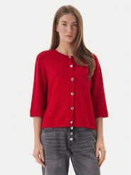 ONLY Kardigan Maisie 15364920 Czerwony Regular Fit. Czerwone kardigany damskie ONLY, xs, bez wzorów, z wiskozy, bez kołnierzyka. Za 169.99 zł.