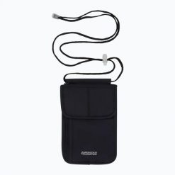 Saszetka American Tourister Rfid Security Neck. Czarne saszetki i nerki męskie American Tourister, z poliamidu. Za 39.99 zł.
