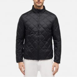 Kurtka GEOX 159930 Czarny. Czarne kurtki męskie Geox, m, bez wzorów, z tkaniny, casualowe, bez kaptura. Za 735.99 zł.