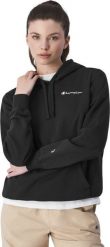 Champion Bluza damska Champion Hooded czarna 117530 KK001 S. Czarne bluzy damskie Champion, s, bez wzorów, bez ramiączek, bez kaptura. Za 222.99 zł.