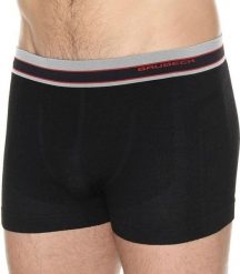 Brubeck Bokserki męskie Merino Active Wool czarne r. L. Czarne bokserki męskie Brubeck, bez wzorów. Za 105.92 zł.