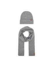 Liu Jo Zestaw szalik i czapka 2F6001 MA29S Szary. Szare czapki damskie Liu Jo, bez wzorów, z poliesteru. Za 339.99 zł.
