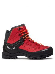 Salewa Trekkingi Rapace Gtx GORE-TEX 61332-1581 Czerwony. Czerwone botki męskie Salewa, bez wzorów, z gore-texu, bez obcasa, bez zapięcia. Za 999.20 zł.