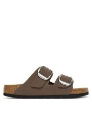Birkenstock Klapki Arizona Big Buckle Hex 1032081 Brązowy. Brązowe klapki damskie Birkenstock, bez wzorów, ze skóry, bez obcasa, bez zapięcia. Za 539.99 zł.
