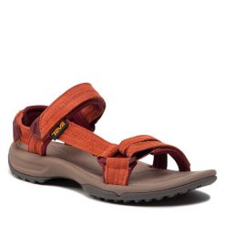 Sandały Teva. Brązowe sandały damskie Teva, bez wzorów, bez obcasa, bez zapięcia. Za 219.99 zł.