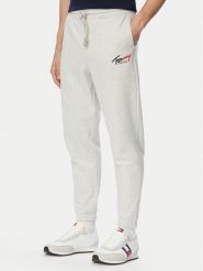 Tommy Jeans Spodnie dresowe DM0DM23903 Szary jasny Regular Fit. Szare spodnie sportowe męskie Tommy Jeans, m, bez wzorów, z bawełny. Za 289.99 zł.