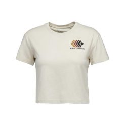Koszulka damska Black Diamond Faded Crop. Białe bluzki damskie Black Diamond, l, bez wzorów, z bawełny, sportowe, bez kołnierzyka, bez ramiączek. Za 147.55 zł.