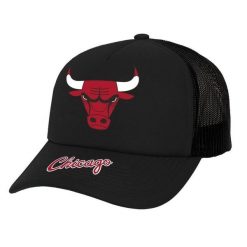 Czapka Trucker Chicago Bulls NBA Team Origins Hwc. Czarne czapki damskie Mitchell & Ness, bez wzorów, sportowe. Za 146.50 zł.