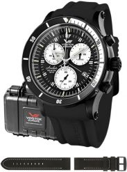 Zegarek męski Vostok Europe 6S30-5104184S czarny. Czarne zegarki męskie Vostok Europe, bez wzorów. Za 3,994.06 zł.