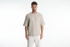 Xagon T-shirt | P26082V 1004T | Mężczyzna | Beżowy. Brązowe t-shirty męskie Xagon, m, bez wzorów, z bawełny, bez kołnierzyka, bez ramiączek. W wyprzedaży za 269.00 zł.