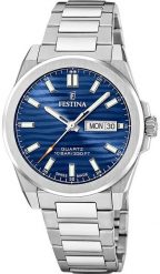 Zegarek męski Festina F20073-3 srebrny. Szare zegarki męskie Festina, bez wzorów, srebrne. Za 1,299.58 zł.