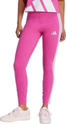 Legginsy damskie adidas Essentials 3-Stripes Cotton różowe JC5577 L. Czerwone legginsy damskie Adidas, bez wzorów. Za 210.28 zł.
