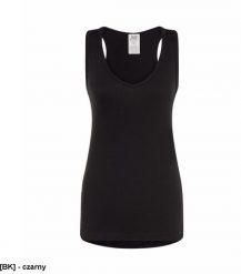 JHK - Tank top na ramiączkach czarny S. Czarne topy damskie JHK, s, bez wzorów, bez kołnierzyka, bez ramiączek. Za 17.69 zł.