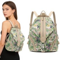 Plecak Damski Rieker, z wytrzymałego materiału z dekoracyjnym wzorem z regulowanymi szelkami pionowym zamkiem z przodu dodatkowymi kieszeniami i prak. Zielone plecaki damskie Rieker, bez wzorów, biznesowe. Za 259.00 zł.