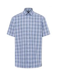 Andrew James Koszula - non-iron Mężczyźni Regular Fit Bawełna niebieski, 40. Niebieskie koszule męskie Andrew James, m, bez wzorów, z bawełny, bez kołnierzyka, bez ramiączek. Za 249.95 zł.