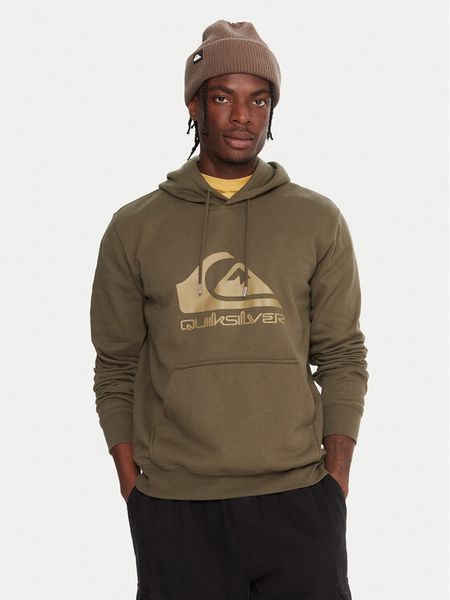 Quiksilver Bluza Comp Logo EQYFT05053 Zielony Regular Fit. Zielone bluzy męskie Quiksilver, m, bez wzorów, z bawełny, bez ramiączek, bez kaptura. Za 269.99 zł.