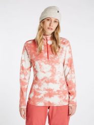 Bluza damska Protest PRTDAHLIAY 1/4 zip top. Białe bluzy damskie Protest, na zimę, m, bez wzorów, z materiału, bez ramiączek, bez kaptura. Za 169.99 zł.