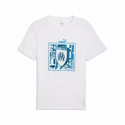 Koszulka OM 2024/25. Białe bluzki damskie Puma, bez wzorów, sportowe, bez kołnierzyka, bez ramiączek. Za 162.00 zł.