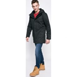 Columbia - Kurtka Blizzard Fighte. Czarne kurtki męskie Columbia, l, bez wzorów, z materiału, z kapturem. W wyprzedaży za 599.90 zł.
