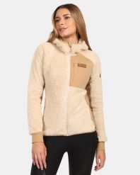 Damska bluza polarowa z kapturem Kilpi NORKA-W. Brązowe bluzy damskie Kilpi, bez wzorów, z materiału, bez ramiączek, z kapturem. Za 358.00 zł.
