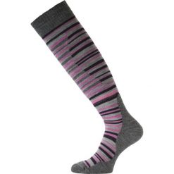 Skarpety stopki merino SWP. Fioletowe skarpetki damskie LASTING, bez wzorów, z elastanu. Za 150.40 zł.
