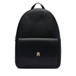 Plecak Tommy Hilfiger. Czarne plecaki damskie Tommy Hilfiger, bez wzorów. Za 699.99 zł.