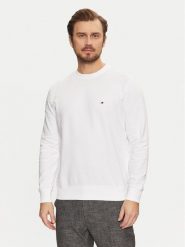 Tommy Hilfiger Bluza Essential MW0MW37237 Biały Regular Fit. Białe bluzy męskie Tommy Hilfiger, m, bez wzorów, z bawełny, bez ramiączek, bez kaptura. Za 279.99 zł.