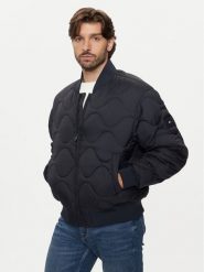 Tommy Hilfiger Kurtka bomber MW0MW37341 Granatowy Regular Fit. Niebieskie kurtki męskie Tommy Hilfiger, m, bez wzorów, z syntetyku, bez kaptura. Za 759.99 zł.