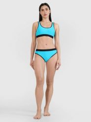 DÓŁ OD BIKINI DAMSKI STRÓJ KĄPIELOWY 4F XS F078. Niebieskie stroje kąpielowe damskie 4F, xs, bez wzorów, z materiału. Za 54.50 zł.