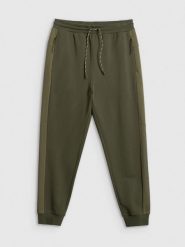 4F Spodnie dresowe joggery męskie - khaki 3XL. Brązowe spodnie sportowe męskie 4F, m, bez wzorów, z dresówki, na fitness i siłownię. Za 159.99 zł.