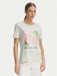 ONLY T-Shirt Kita 15291465 Zielony Regular Fit. Zielone t-shirty damskie ONLY, xs, bez wzorów, z bawełny, bez kołnierzyka, bez ramiączek. Za 89.99 zł.